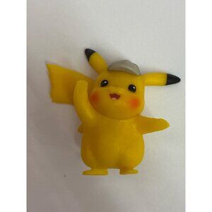 Detective Pikachu Figurine 2019 WCT Pokémon Merch Collectible Yellow Plastic Toy
